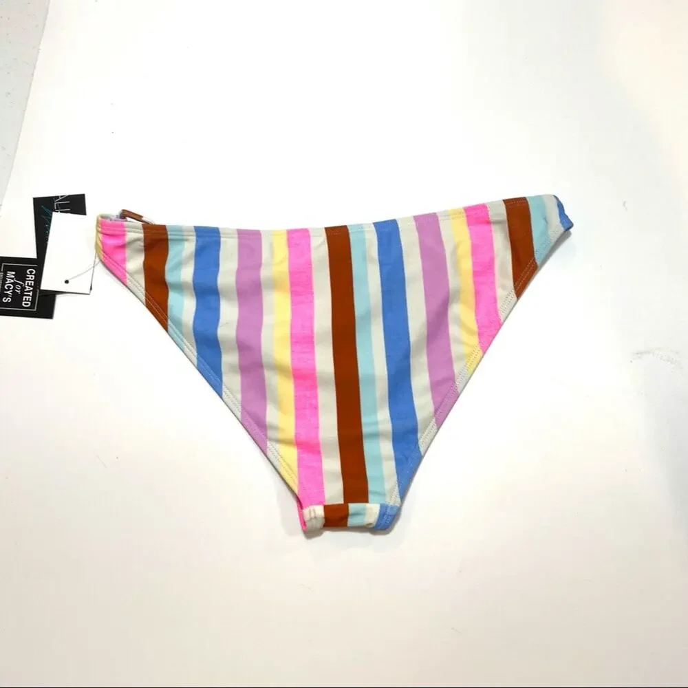California Waves Stripe hipster bikini swim bottom